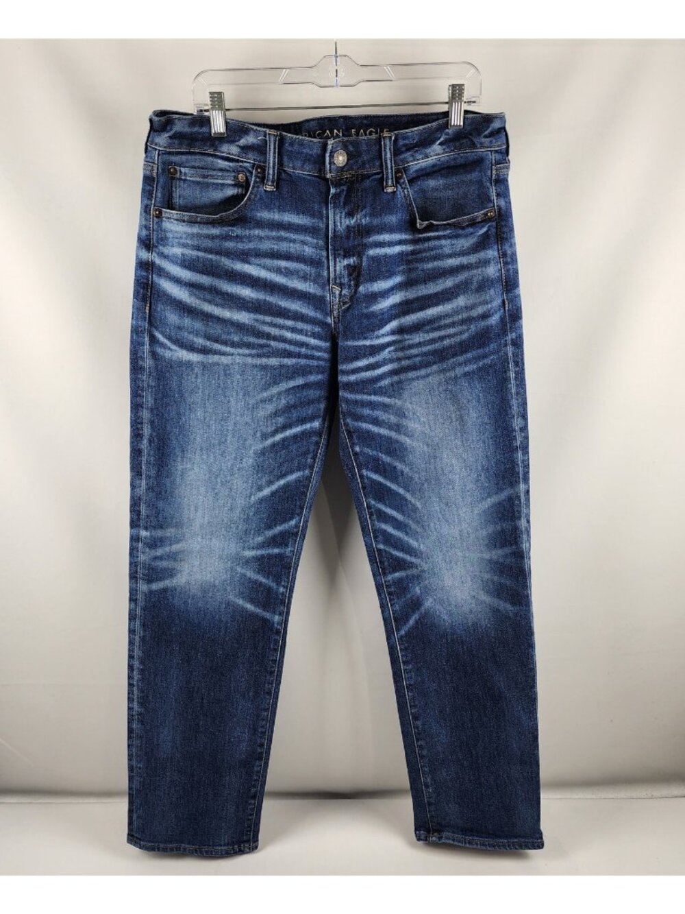 American Eagle Jeans Mens 34x31 Airflex + Original Straight Denim